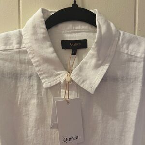 100% European Linen Relaxed Long Sleeve Shirt